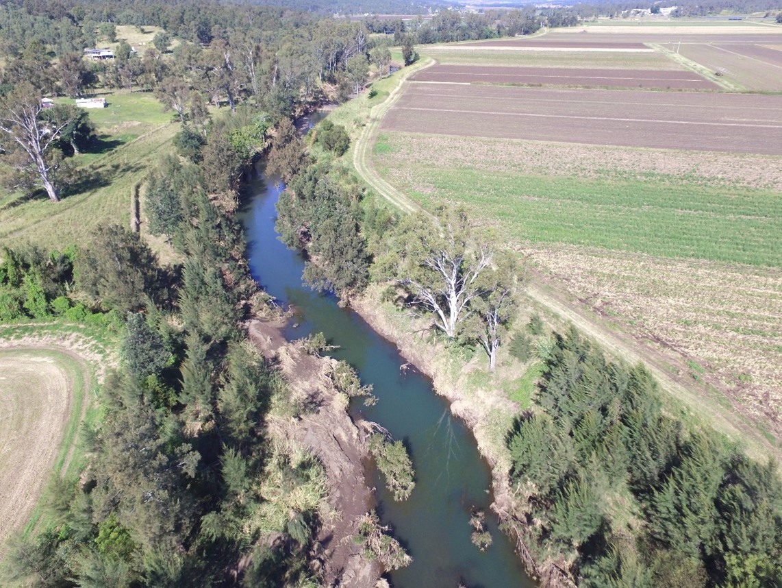 Laidley Creek riverbanks 