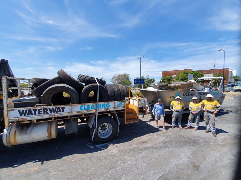 Over 500 tyres litter and debris removed in Moreton Bay clean up