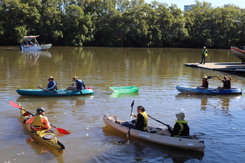 Paddle Against Plastics: kayaks take to water collecting waste