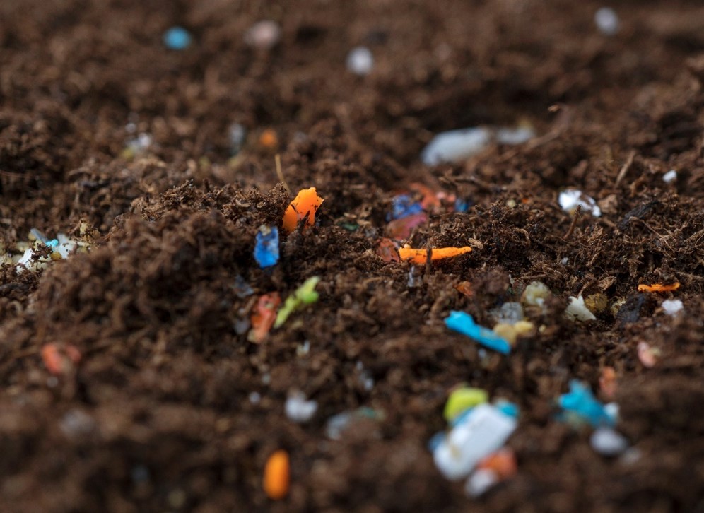 microplastics on soil