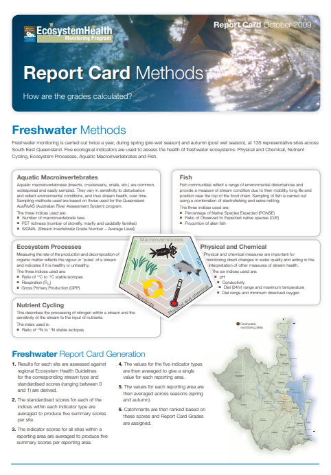 2009 Report Card Methods